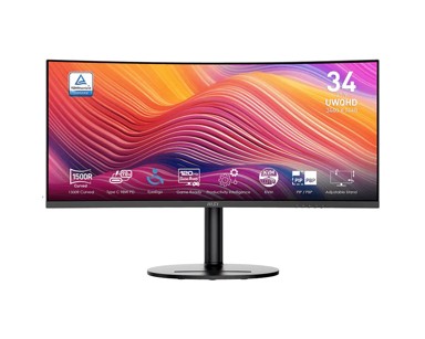MSI Monitor Modern MD342CQP / 34", 3440 x 1440, VA, 120 Hz, 2x HDMI, DP, USB-C, USB Hub, zvučnici, crna